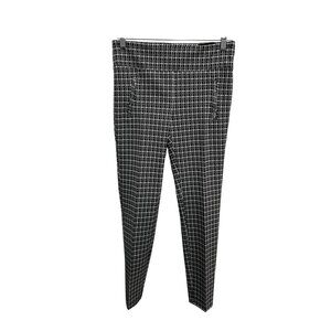 Soho Apparel Ltd. Black & White Houndstooth Stretch Pants Size Medium Office Wea